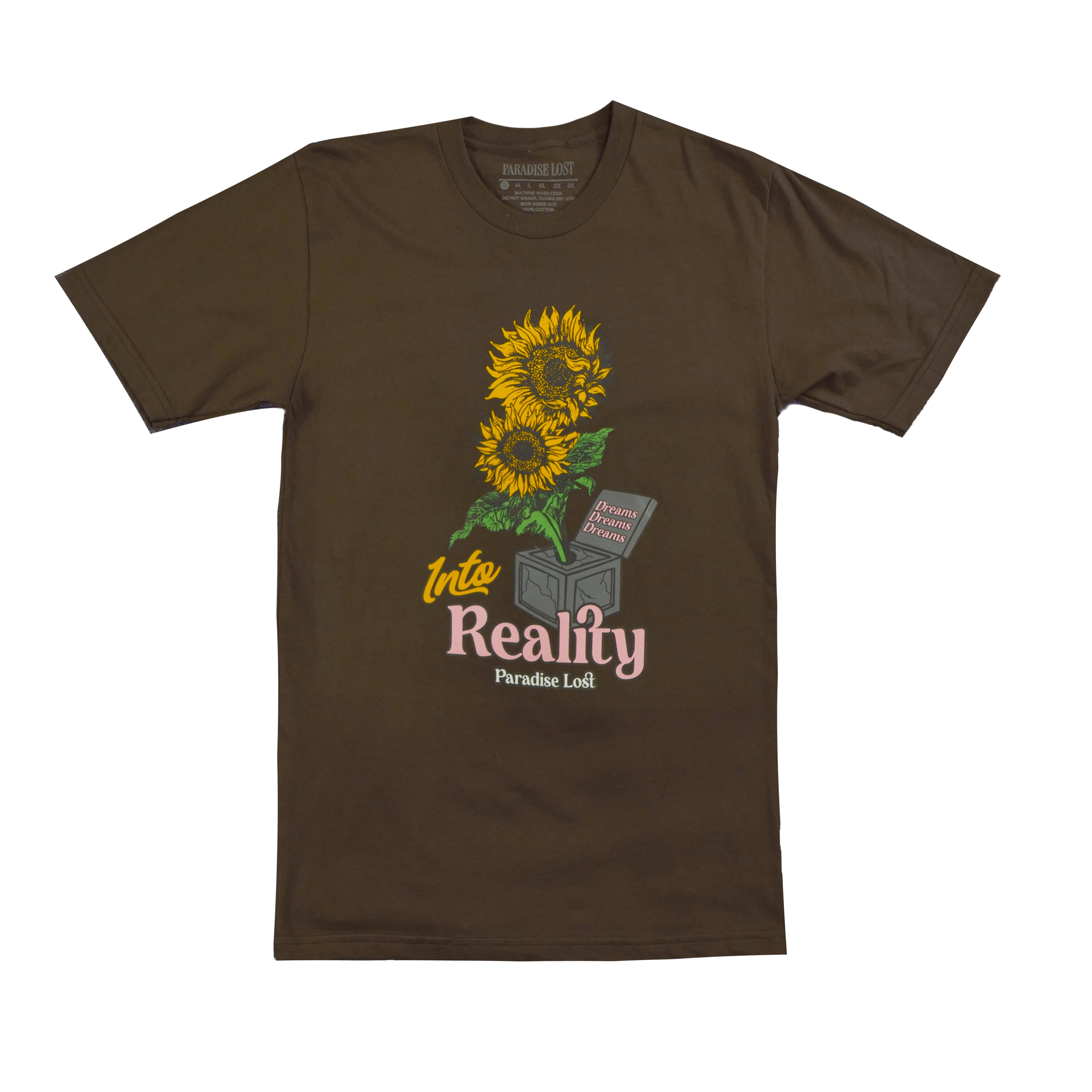 WATER YOUR DREAMS TEE BROWN