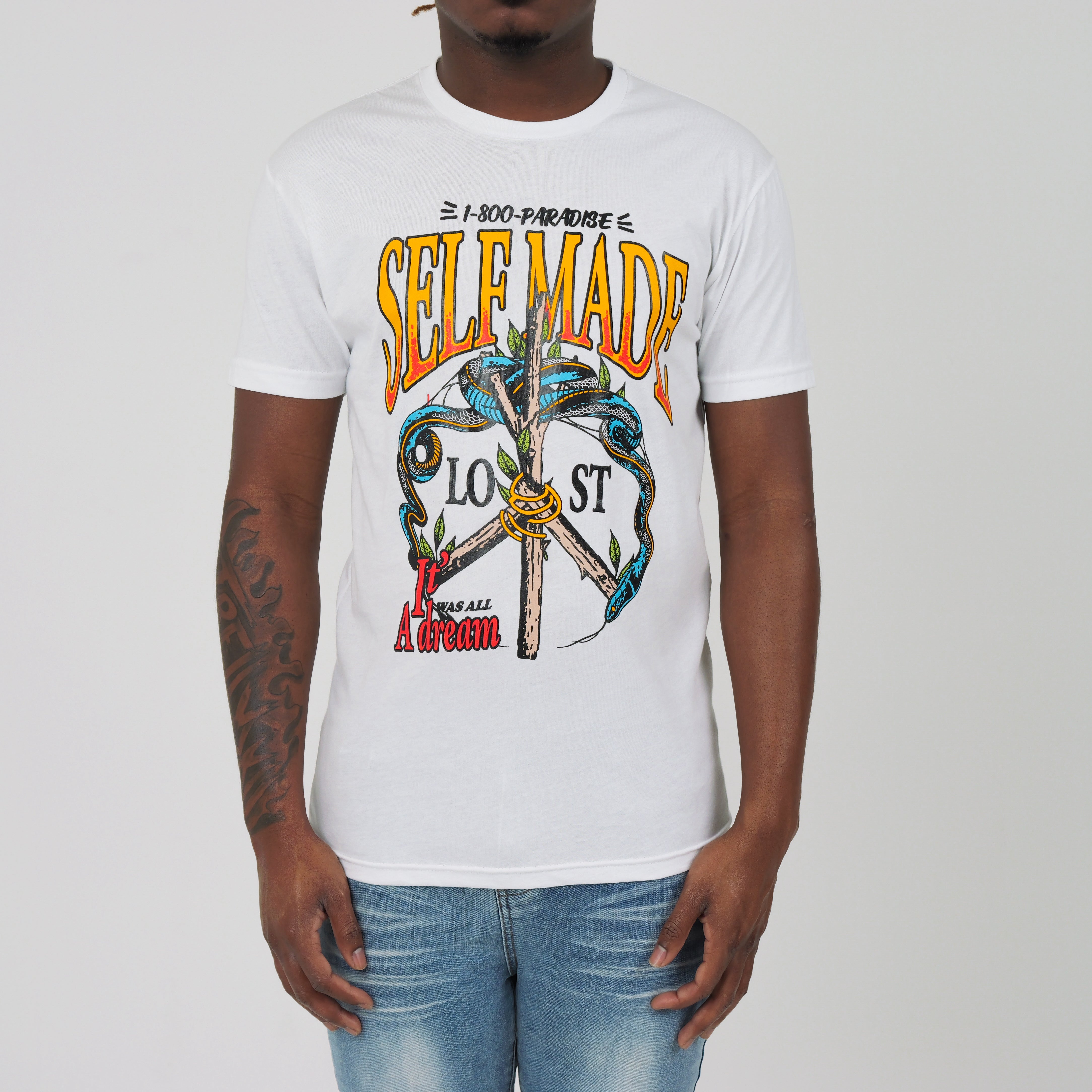 IT WAS ALL A DREAM TEE WHITE
