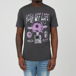 LIVE IN THE MOMENT TEE METAL GREY