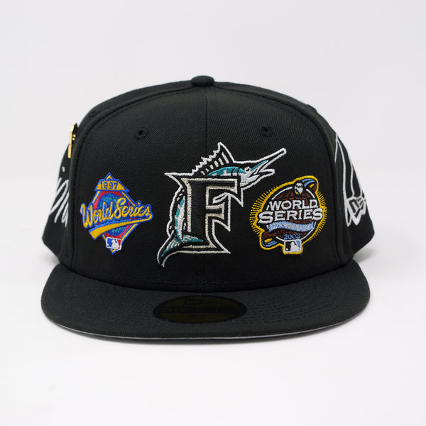 Florida Marlins 2X World Series Champions New Era 59Fifty Fitted