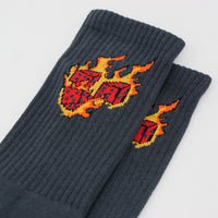 LUCKY ROLL SOCKS CHARCOAL