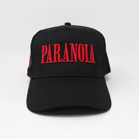 PARANOIA SNAPBACK HAT BLACK/RED