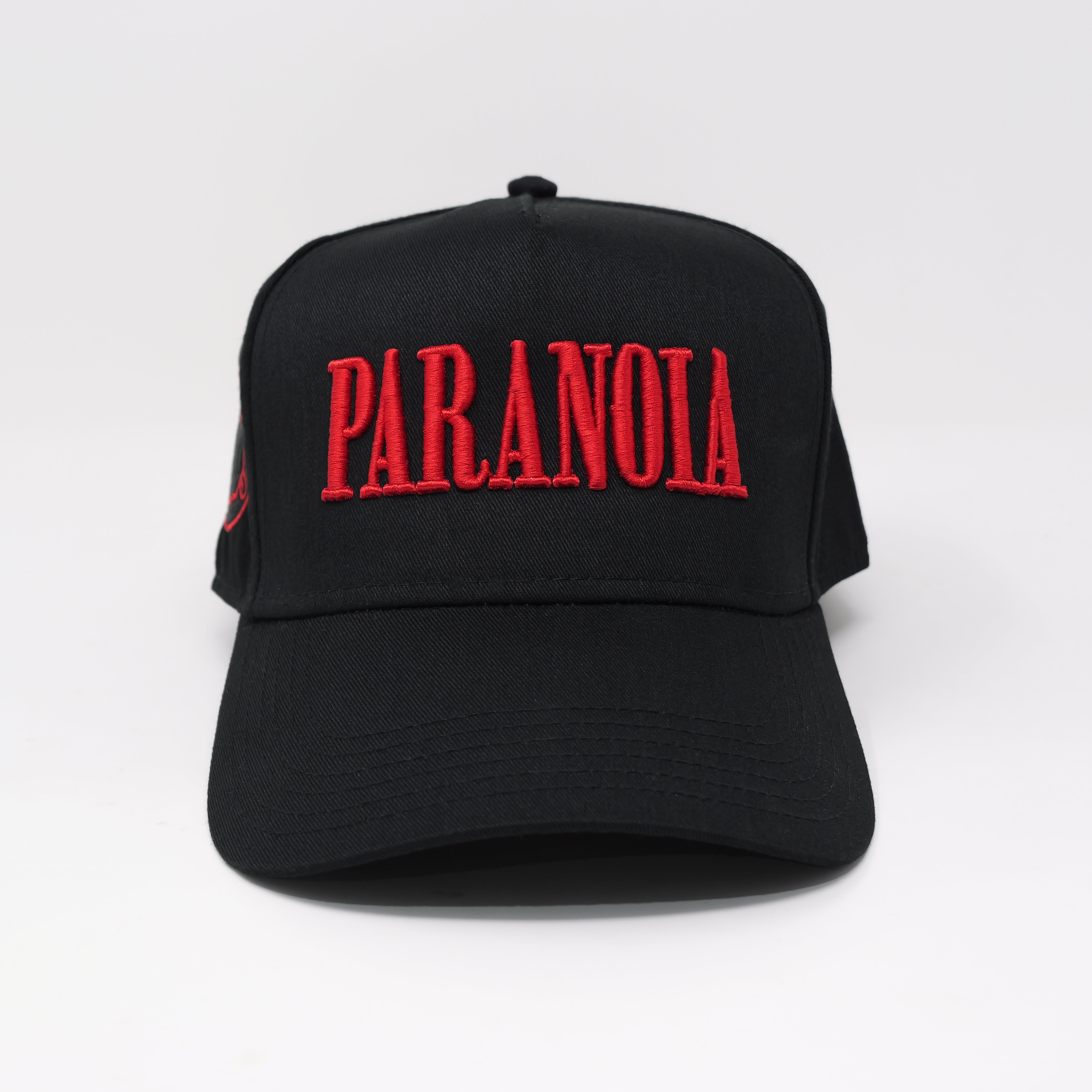 PARANOIA SNAPBACK HAT BLACK/RED