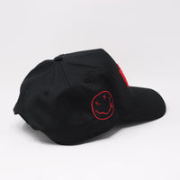 PARANOIA SNAPBACK HAT BLACK/RED