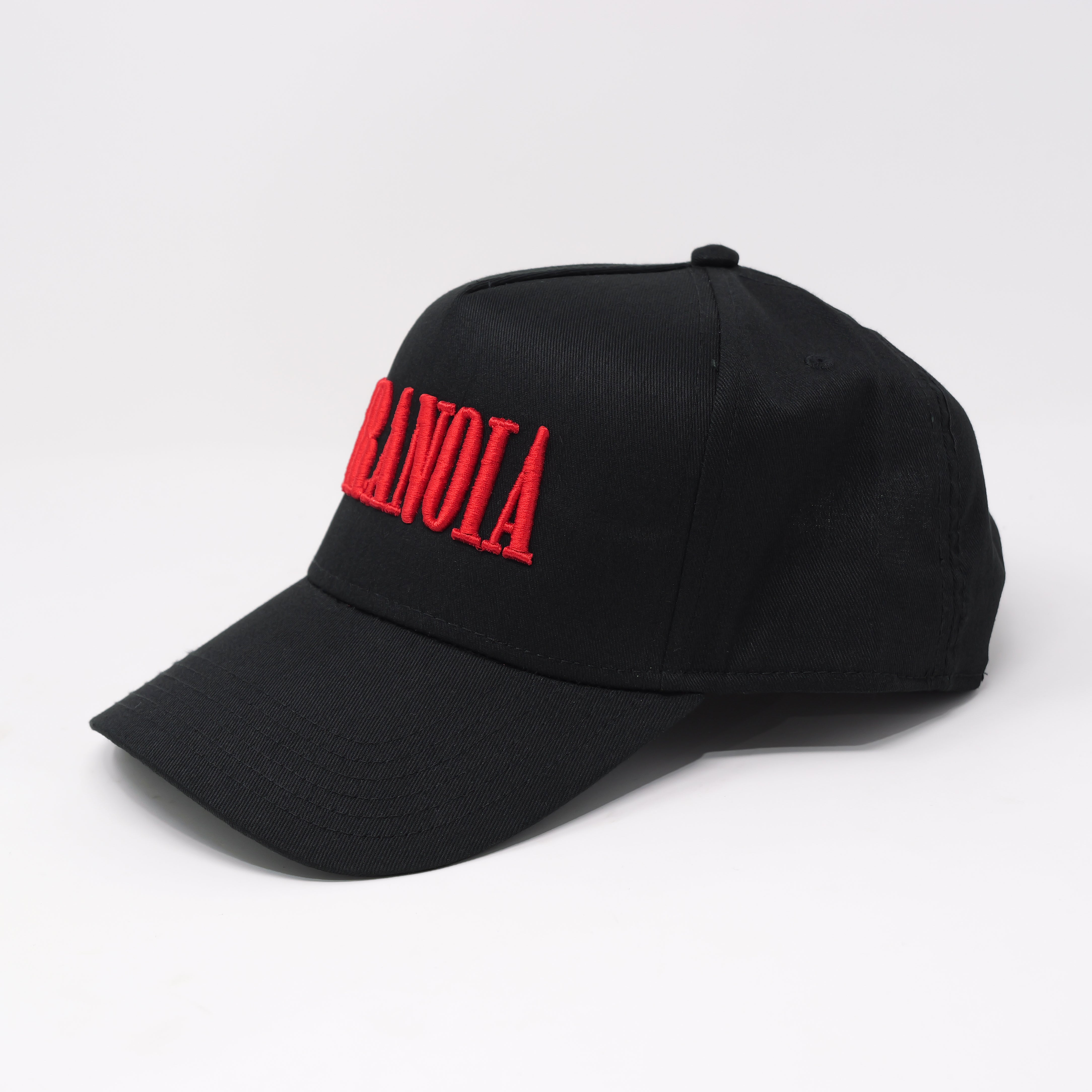 PARANOIA SNAPBACK HAT BLACK/RED