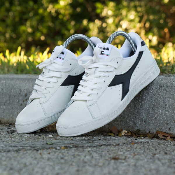 GAME L LOW WAXED WHITE/BLACK