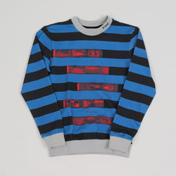 NEGATIVE TO POSITIVE L/S TEE BLUE