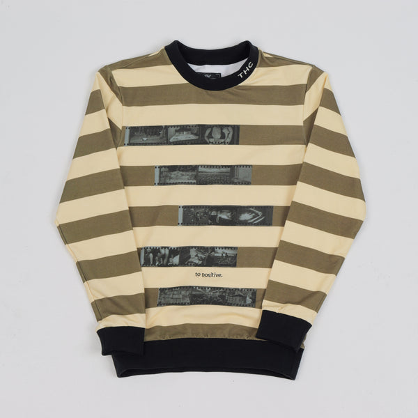 NEGATIVE TO POSITIVE L/S TEE ALMOND
