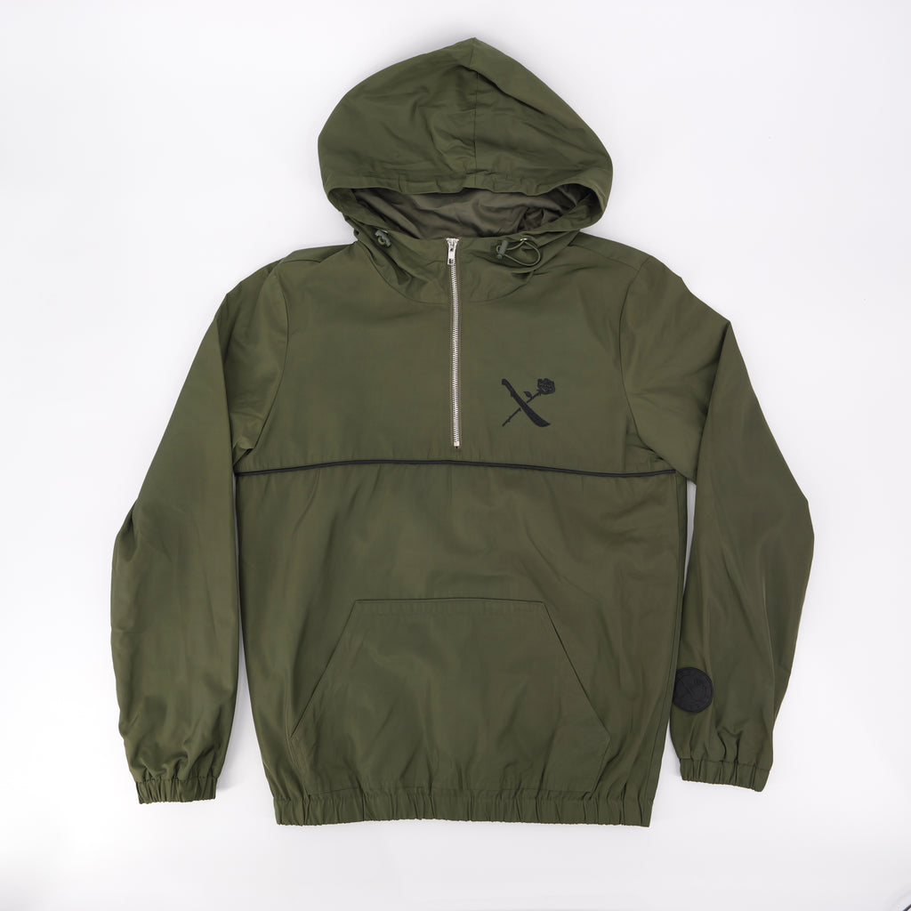 Army green clearance windbreaker