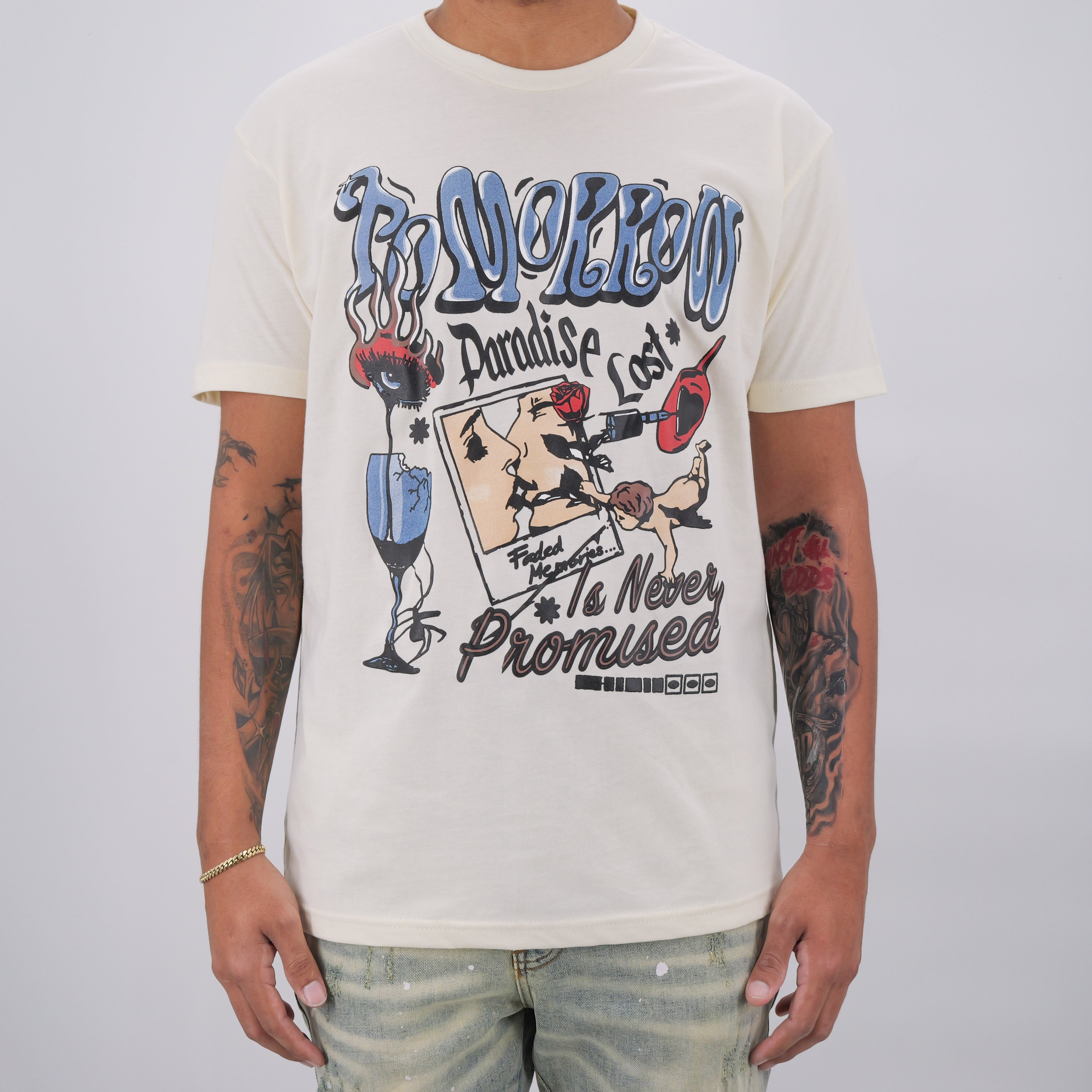 FADED MEMORIES TEE NATURAL