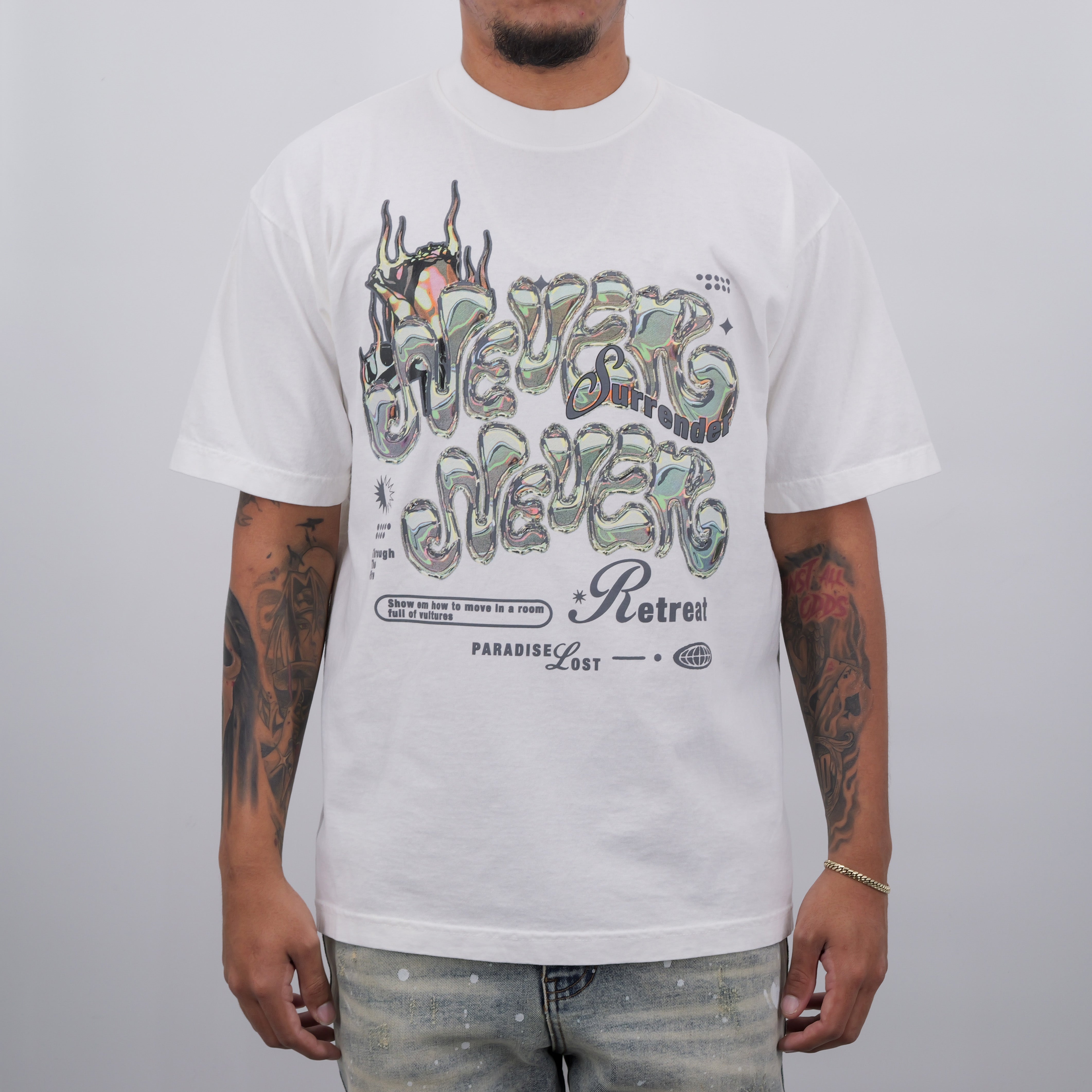WIN OR DIE PREM TEE OFF-WHITE
