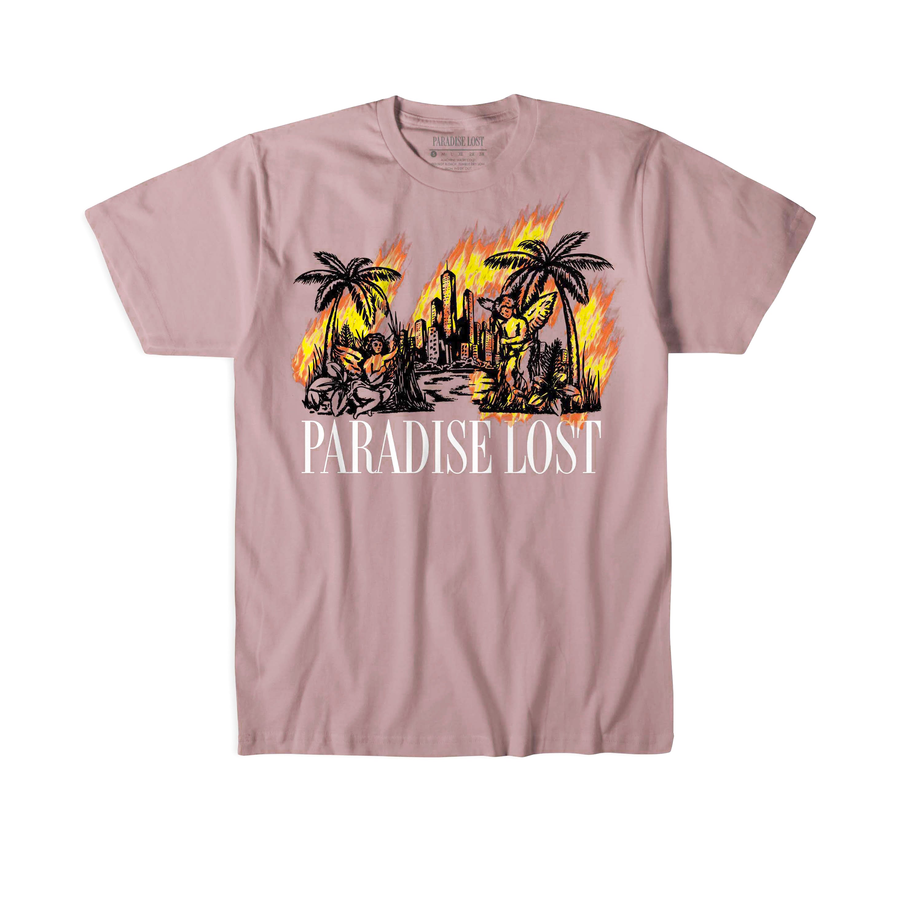 GOLDEN HAPPINESS TEE DARK PINK