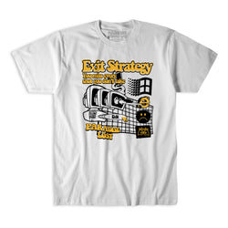 ITS A VERB TEE WHITE/YELLOW