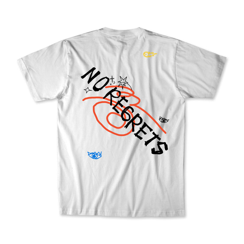 CAN'T CHANGE YESTERDAY TEE WHITE/YELLOW