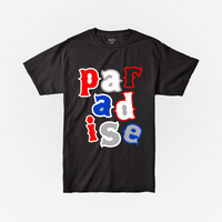 PARADISE LETTERS TEE BLACK