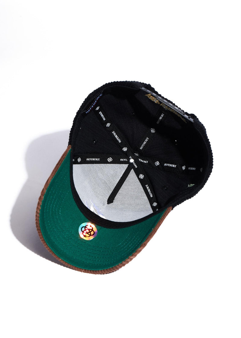 PARADISE LA CORDUROY HAT BLACK/BROWN