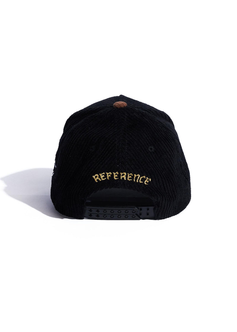 PARADISE LA CORDUROY HAT BLACK/BROWN