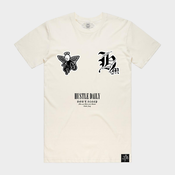 BARBED WIRE TEE NATURAL