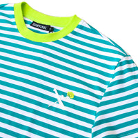 SOTF STRIPE TEE TEAL/LIME