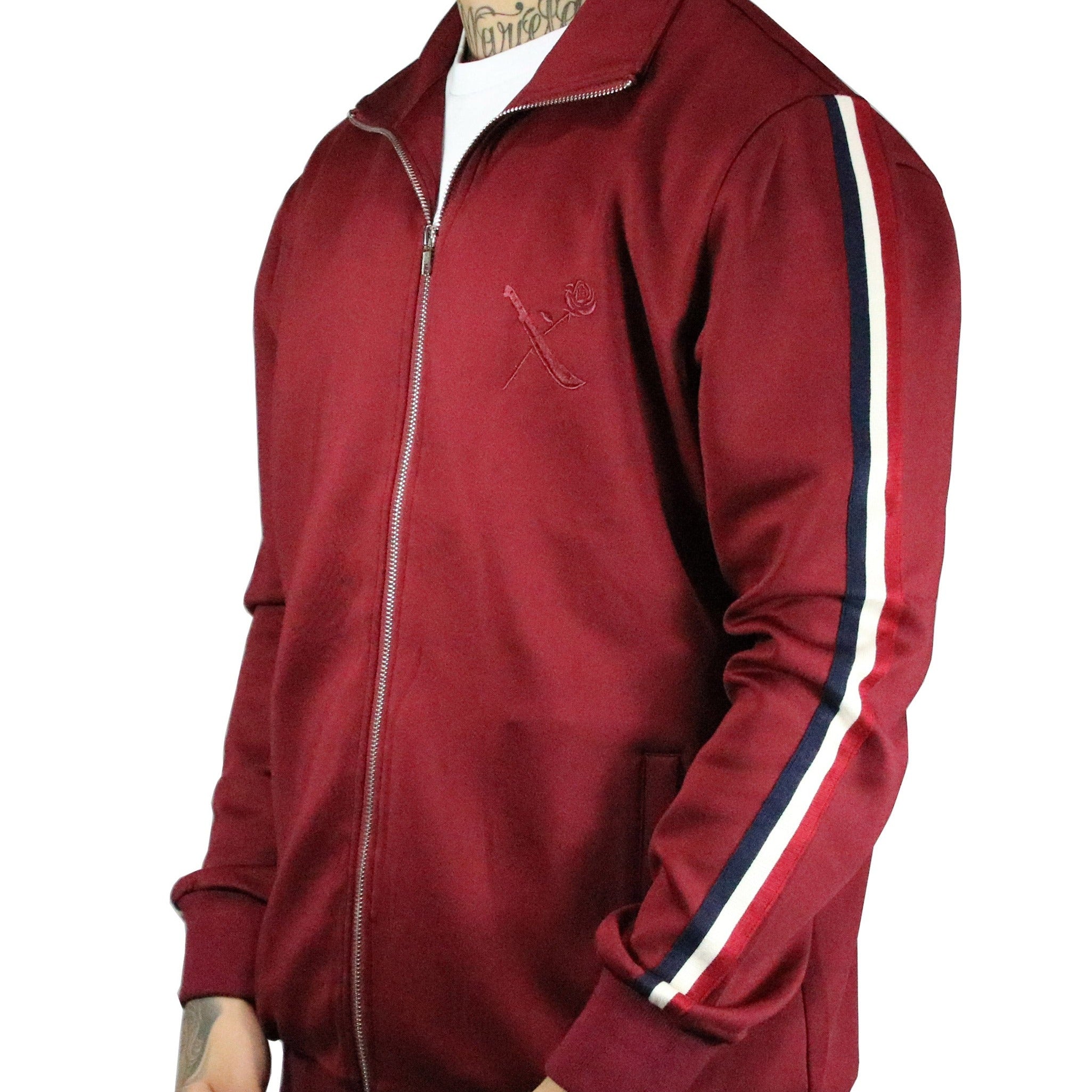 SRVL Track Jacket Burgundy