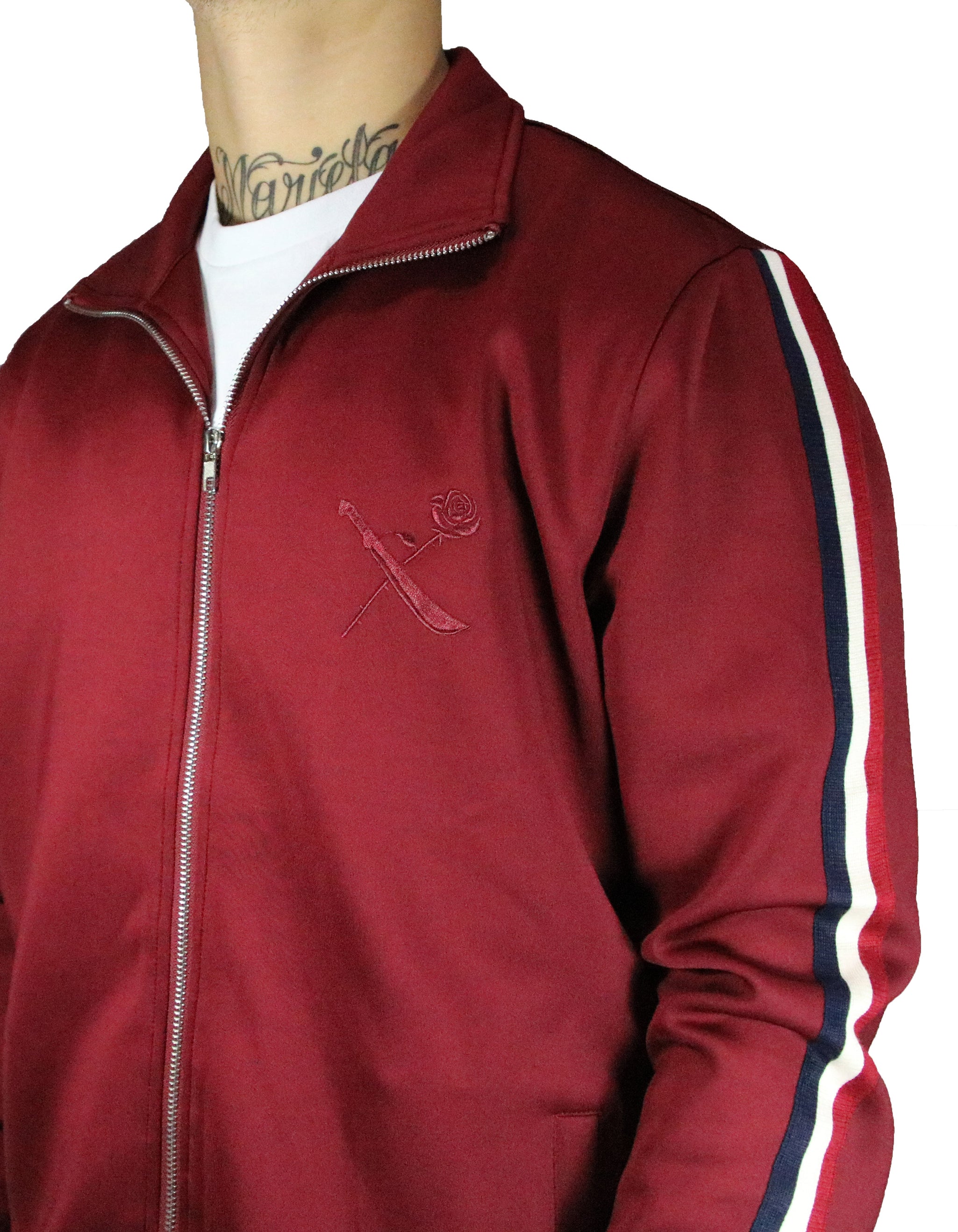 SRVL Track Jacket Burgundy