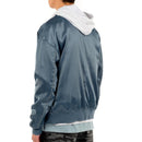 SATIN ESSENTIAL BOMBER BLU