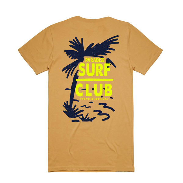 Paradise Surf Club Tee Mustard