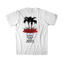 SHADY ISLAND TEE WHITE/RED