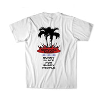 SHADY ISLAND TEE WHITE/RED