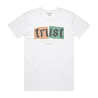 TRUST TEE WHITE/JADE/PINK