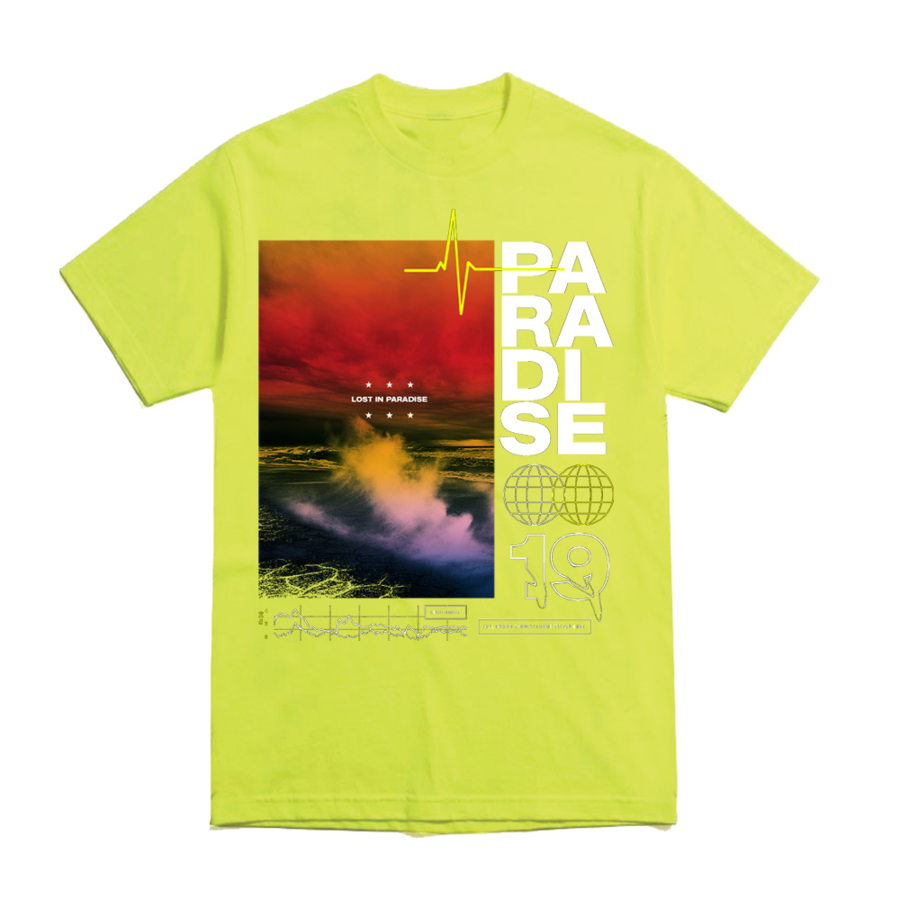 UPS AND DOWNS TEE NEON