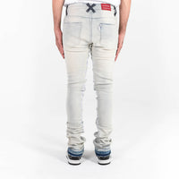 AGAINST ALL ODDS STACKED JEANS LT.WASH