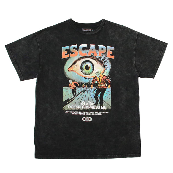 ESCAPE TEE ACID BLACK