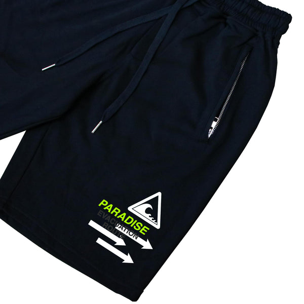 EVACUATION SHORTS BLACK/LIME GREEN