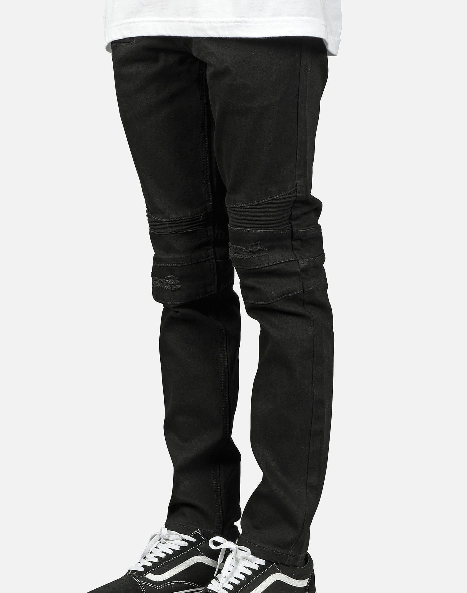 MOTOR BIKER JEANS - JET BLK