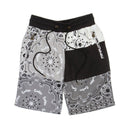 LEVEL UP BANDANA SHORTS BLACK