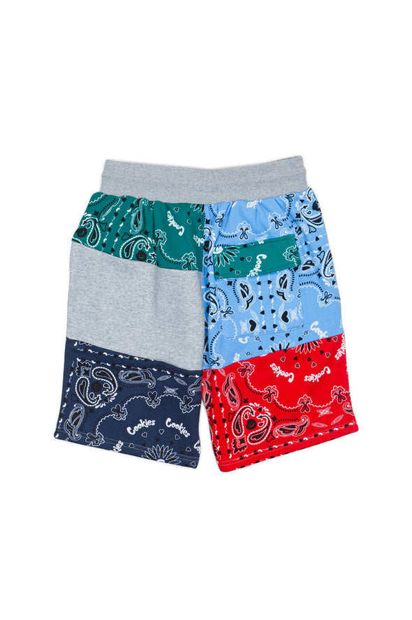 LEVEL UP BANDANA SHORTS GREY