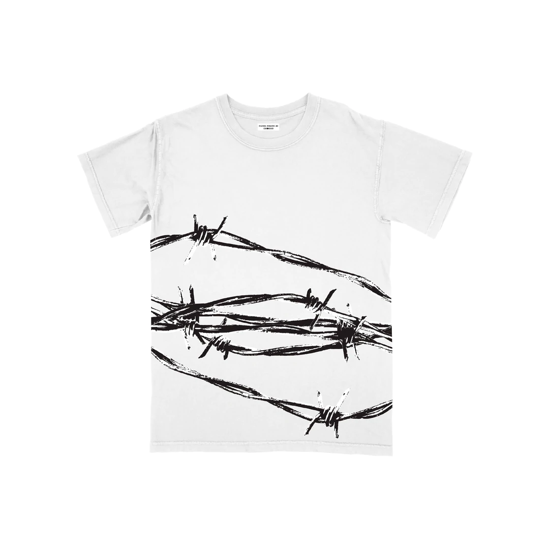 BARBWIRE TEE WHITE