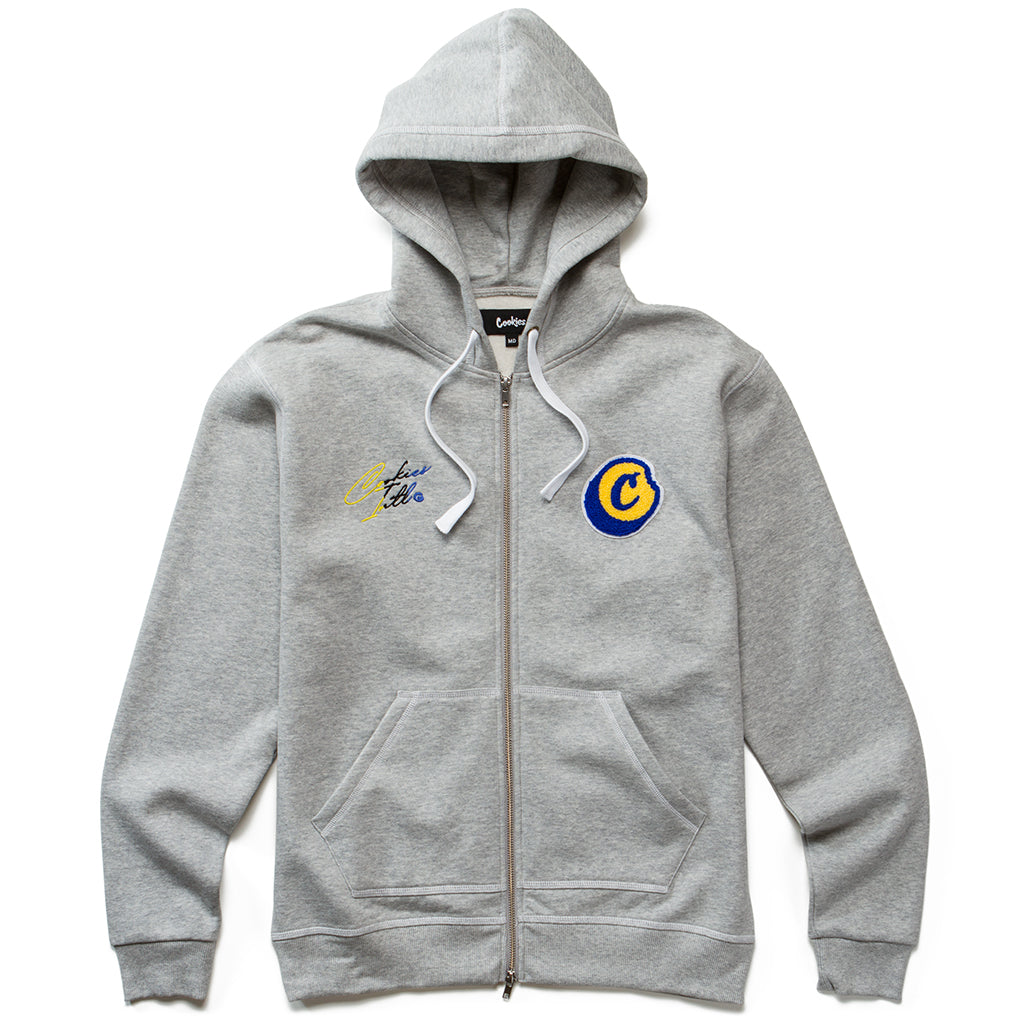 FLIP THE SCRIPT ZIP HOODIE HEATHER GREY