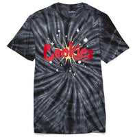 POW WOW TIE DYE TEE BLACK