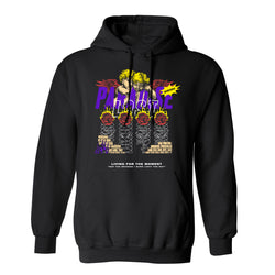LIVING FOR THE MOMENT HOODIE - BLACK/MULTI