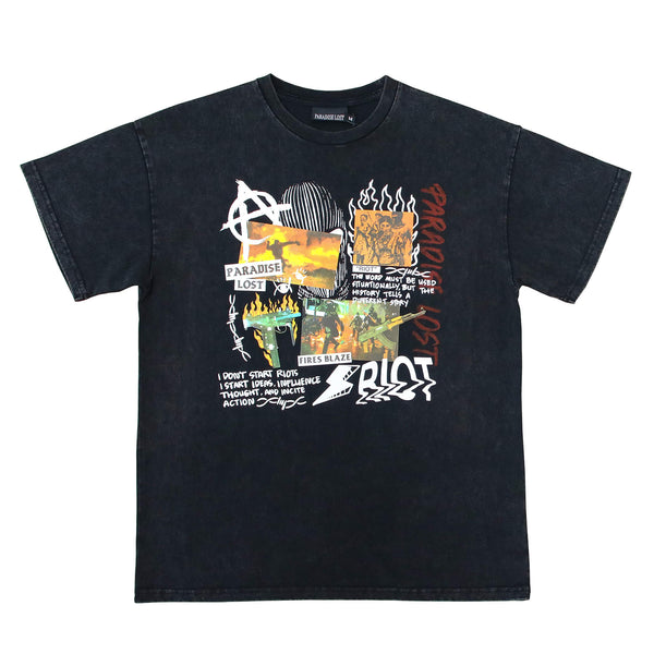 RIOT PREM TEE ACID WASH