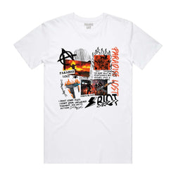 RIOT TEE WHT/RED
